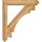 Ekena Millwork Merced Arts and Crafts Rough Sawn Bracket w/ Offset Brace, Western Red Cedar, 6"W x 32"D x 36"H BKT0604X32X36MRC03RWR - alternate 3